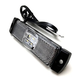 MelTruck® 6x LED Outline Light 130 x 14.5 x 32 Marker Light 12 V 24 V Trailer Truck E9 White