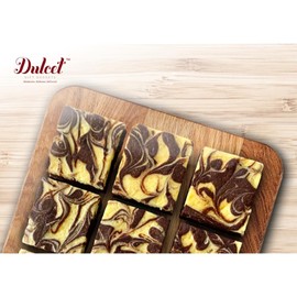 Dulcet Gift Baskets, Thinking Of You Fresh Baked Bakery Delightful Flavors of Gourmet Cheese Fudge Brownie Gift Tin Assortment, Ideal Gift for Men, Women, Friends, and Family with Prime Delivery