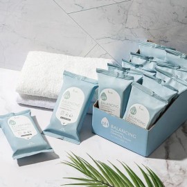 프레티 [200매] 약산성 히알루로닉 클렌징티슈 20매입 x10팩 [200 Sheets] Mildly Acidic Hyaluronic Cleansing Wipes 20 Sheets x 10 Packs