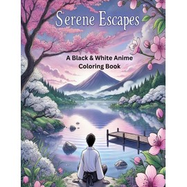 Serene Escapes: A Black & White Coloring Book