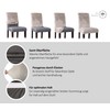 BEAUTEX Chair Cover Sets, Velvet Microfibre Chair Cover, Elastic Stretch