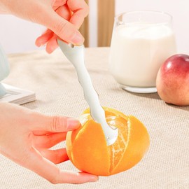 ＫＬＫＣＭＳ Fruit Peel Opener Grapefruit Peeler Remover Stainless Steel Save Labors Lemon Citru Peel Cutter for Household Restaurant