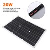 18V 20W Semi Flexible Solar Panel Monocrystalline High Efficiency Waterproof