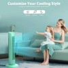 Tower Fan 85°Oscillating Quiet Cooling 15H Timer, Remote Control