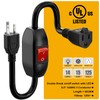 Inline On/Off Switch Extension Cord, Plugrand 3-Prong Household Switchable Power