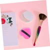 Healeved 12pcs Heart Shape Cotton Makeup Puff for Loose Powder