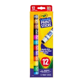 Crayola® Washable Paint Sticks, Assorted Colors, Pack Of 12 Sticks
