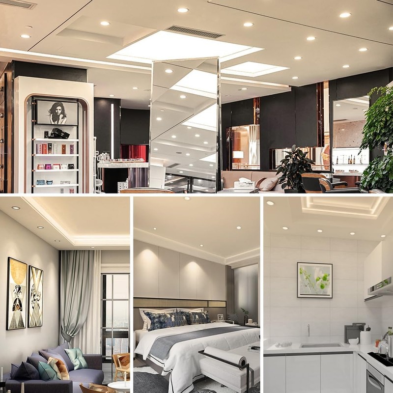 2Inch LED Recessed Ceiling Light, 3W Dimmable LED Downlight, 60