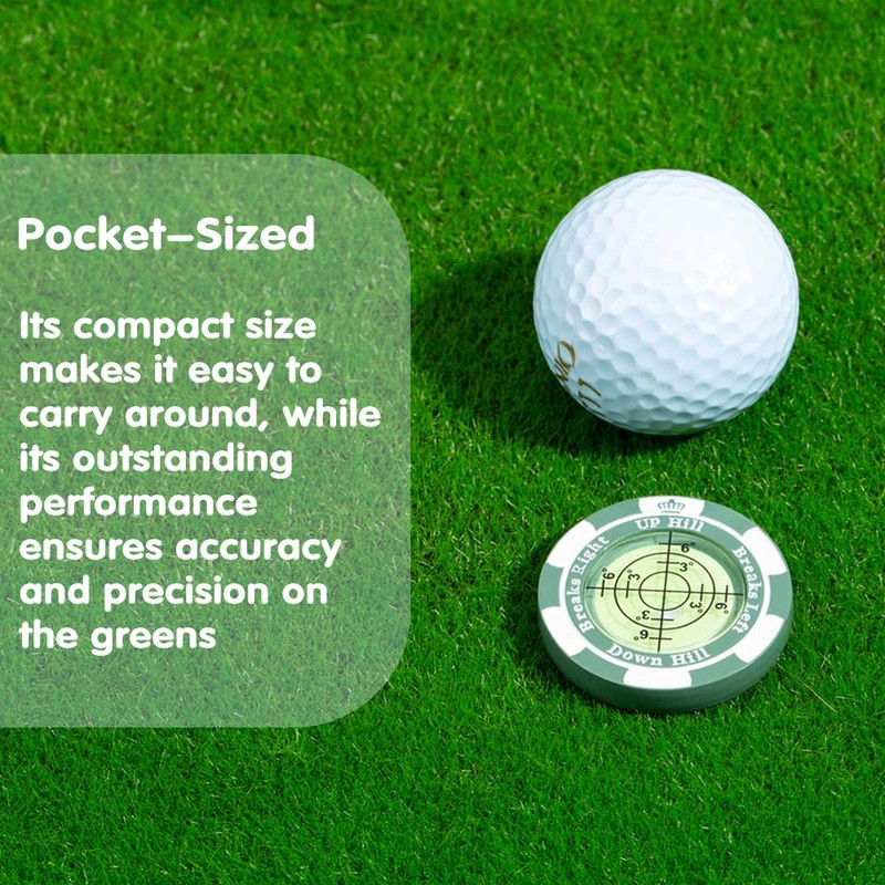 SlopeMaster ProGreen Reader - Golf Hat Clip Ball Marker with