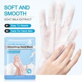 6 Pairs Hand Mask Moisturising Glove, Hand Mask Gloves with Lavender Extract for Very Dry Hands, Hand Exfoliating Mask for Women