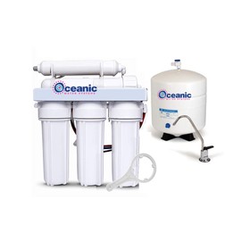 Oceanic 150 GPD, 5 Stage Complete Home Reverse Osmosis Drinking Water Filtration System | Made in USA