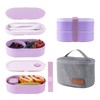 Lunchneoo Bento Lunch Box Set -2 Stackable Adult And Women's