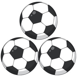 Lucleag 30 PCS Big Soccer Ball Cutouts for Bulletin Board Decor, Football Soccer Paper Cut-Outs for Classroom Bulletin Board Wall Decor Soccer Sport Theme Birthday Party Supplies, 7.87 in