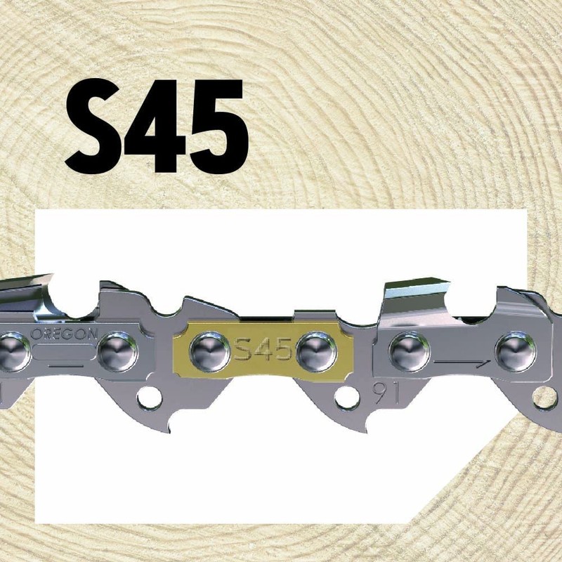 Oregon S45 AdvanceCut Replacement Chainsaw Chain for 12-Inch Guide Bar,