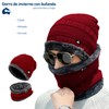 Bluelander Gorros para Invierno con Bufanda Hombre y Mujer, Conjunto