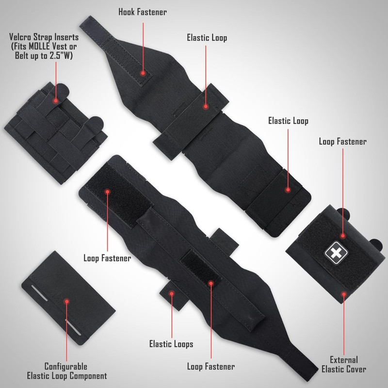 LIVANS Molle IFAK Micro Trauma Pouch, Tactical First Aid Belt