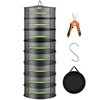 VIVOSUN 8-Layer Mesh Drying Rack Hanging Design with Green Zippers