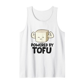 Alimentato da Tofu Vegan Vegetariano Amore Tofu Canotta