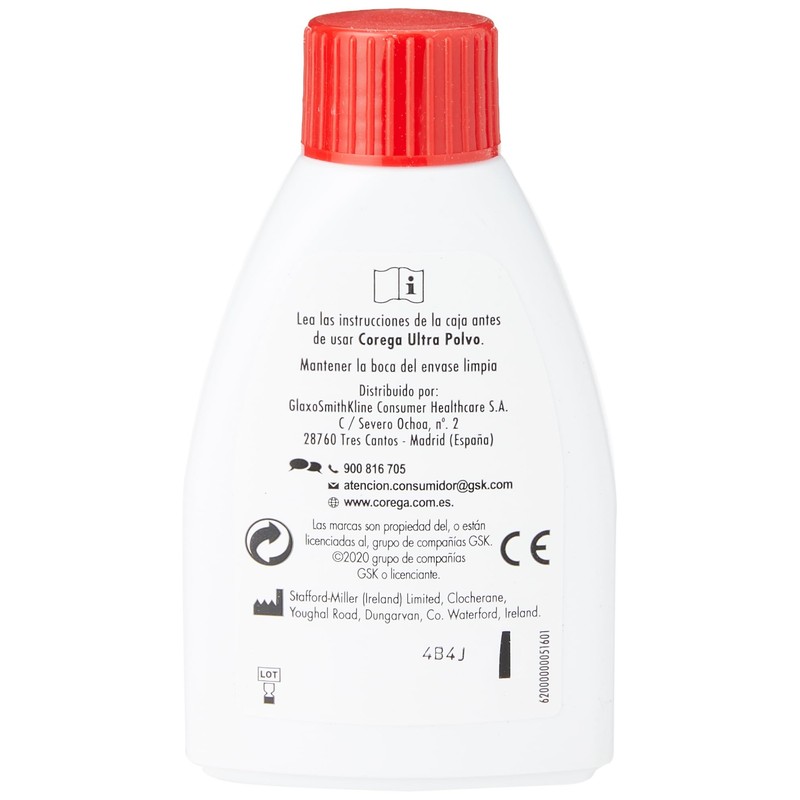 Corega Ultra Polvo Dent Adh 50G Med