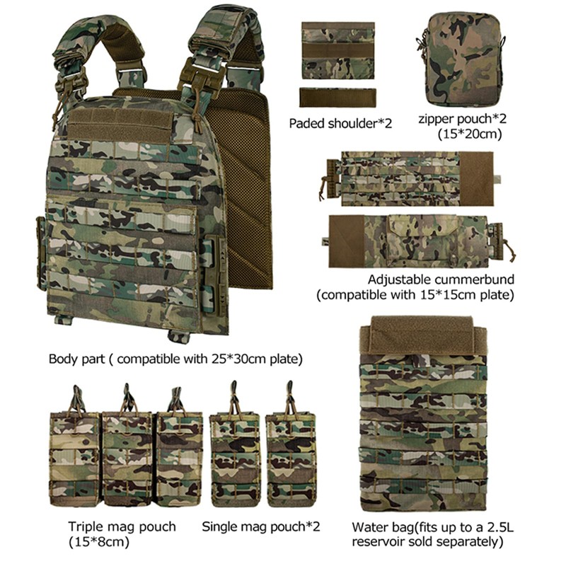 vAv YAKEDA Tactical Outdoor Vest Quick Release Adjustable Hunting Vest