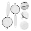 KICHOUSE 2pcs Stainless Steel Mesh Sieves Strainer Colander Kitchen Gadget