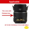 Lens Hood HB-69 and 52mm Lens Cap Compatible for Nikon