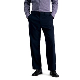 J.M. Haggar Men's Suit Pant, Navy Herringbone Print, 40W x 29L
