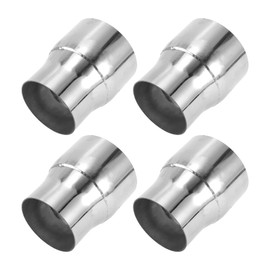 Motoforti 3.5" OD to 4.25" OD Mandrel Exhaust Pipe Adapter Concentric Reducer Car Exhaust Pipe Tubing Piping Adapter 5inch/127mm Length T304 Stainless Steel Silver Tone 4 Pcs