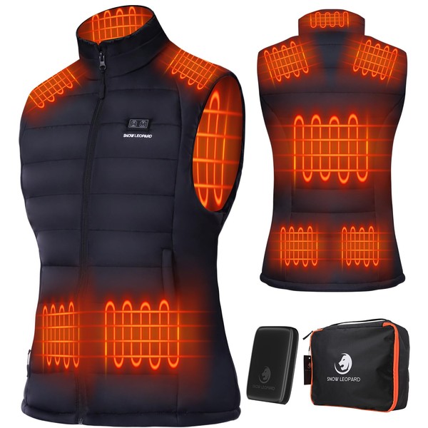 SNOW LEOPARD Women’s Heated Vest with Battery Pack Included 7.4V