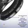 Willis Judd MasonicMan Mens Titanium Freemason Masonic Ring Latin Engraving