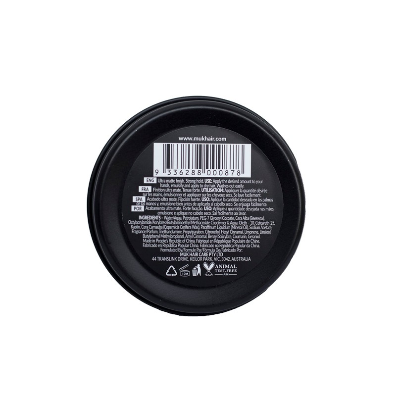 muk Haircare Dry muk Ultra Matte Styling Paste, Strong Hold