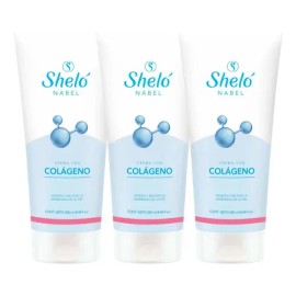 3 Pack Crema Colágeno Sheló Nabel Piel Luminosa Elasticidad                                                                                           