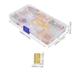 Minkissy 184pcs Vintage Pearl Crystal Hair Extensions Braid Jewelry Set Sturdy Hair Charms for Braids Rings for Women Animal Head Styles Diy Accessory