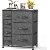 pipishell Storage Fabric Dresser 7 Drawer Chest of Organizer Tower