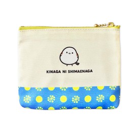 Kinagan Shimaenaga Pouch Cosmetic Case Small Item Organizer Cute Long-tailed Tit Easy to Use Mini Pouch Compact, multicolor