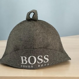 GMMH Sauna Hat Made of Wool Felt – (501-148) Felt Sauna Cap for Men and Women, Felt Cap for Sauna, Sauna Grey 1507