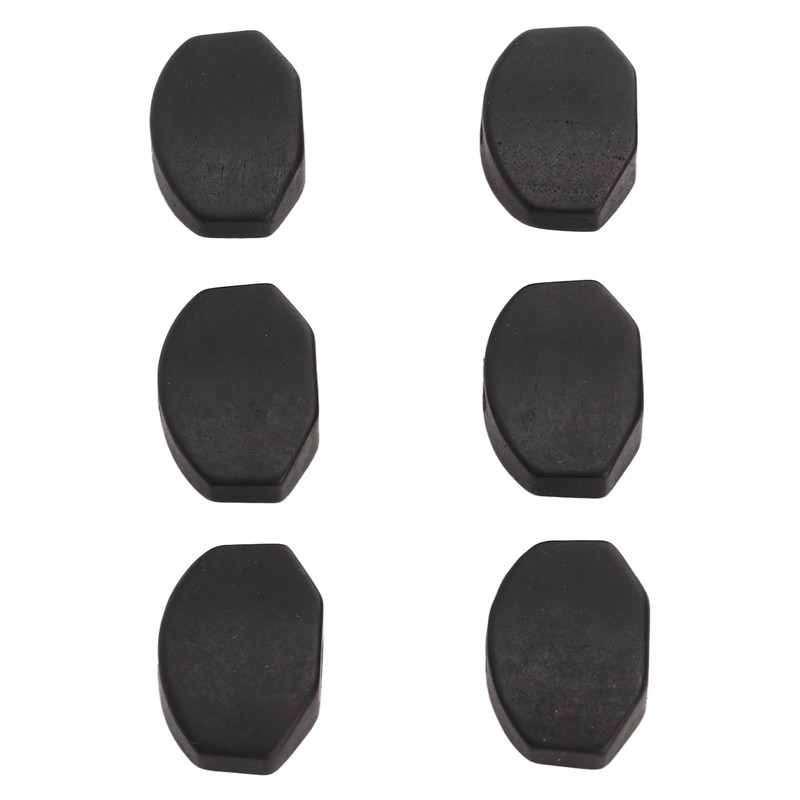 6Set Guitar Tuning Peg Buttons Ebony Metal Tuner Machine Head