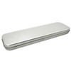 NUOBESTY Metal Pen Pencil Case Stationery Box Empty Foldable Tin