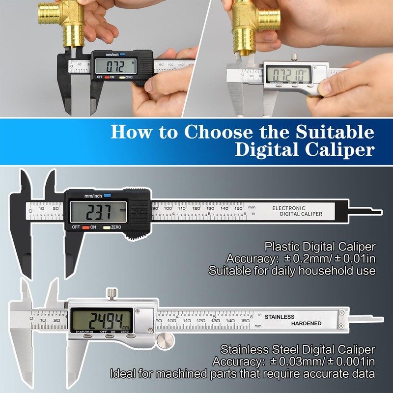 Vernier Calipers Digital Gauge 0-150mm 0-6" Measuring Tool Accuracy for