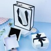 Amusingtao 2pcs Small Jewellery Gift Box with Bag White Jewellery