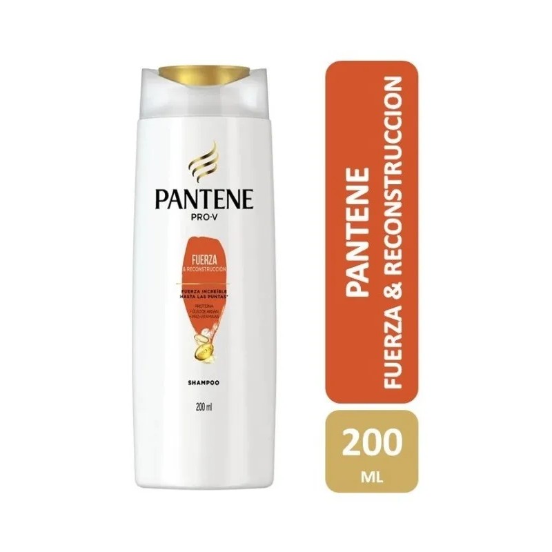 Shampoo Pantene Pro Fuerza Reconstrucción Botella 200ml Por Unidad