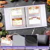 30 Pack 120 Pockets 4x6 Recipe Card Sleeves,3 Ring Binder