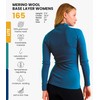 Merino Wool Base Layer Women - 100% Merino Half Zip