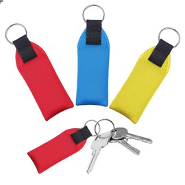 Goiern Pack of 3 Floating Keychain with Key Ring, Key Ring Accessories for Boat, Sailing, Float, Kayak, Canoe, Marine Water Sports Accessories, Sailing Boat, multicoloured