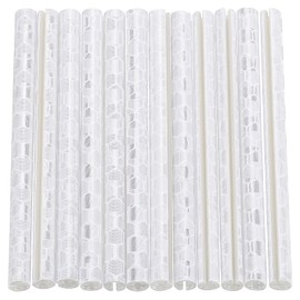HARFINGTON 36pcs Bike Reflective Spoke Skins 0.2" Plastic Bicycle Spoke Reflectors Spoke Covers Trim Wrap Wheel 360°Visibility for Road Mountain Bike Motorcycles Decoration, White