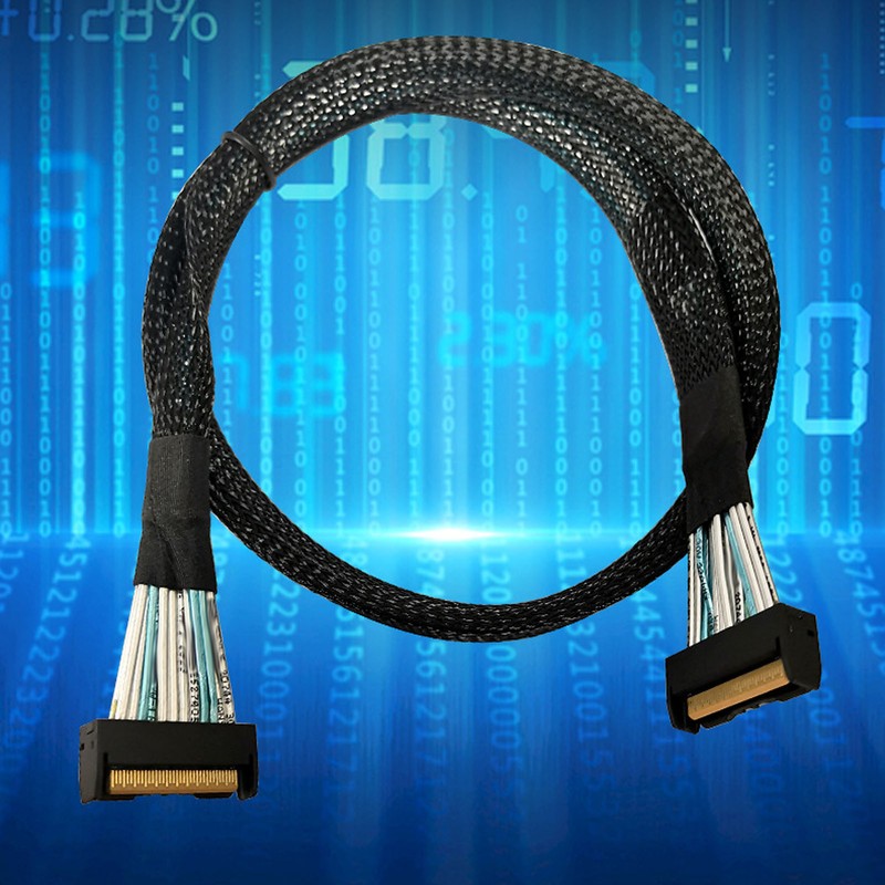 Server Data Transfer Cable Slim SAS MCIO 74P TO MCIO