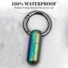 Titanium Pill Box Key Ring, Mini Pill Box Keyring, Small,