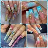 3D Beach Nail Charms Golden Seashell Tropical Ocean Pearls Beads