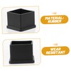 TEHAUX 12Pcs Square Chair Leg Floor Protectors Thick Non-Slip Furniture