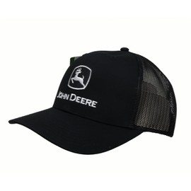 John Deere Baseball Cap Trucker Hat 13083345Bk Current Baseball Cap Trucker Hat Trademark Embroidery BKWH Black